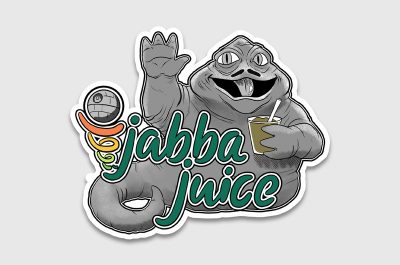 Jabba Juice Star Wars Sticker